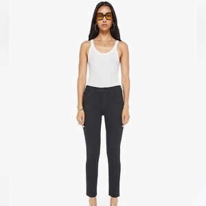 Mother Mid Ride Dazzler Women's Black Jeans in Not Guilty